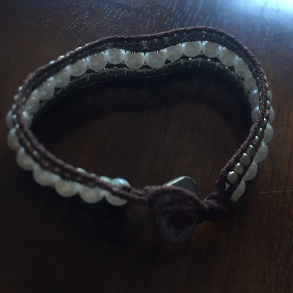 Dark Brown / Silver / Pearl AE bracelet!
