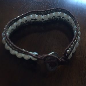 Dark Brown / Silver / Pearl AE bracelet!