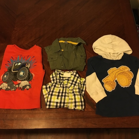 4 Long Sleeve Shirts Size 18M