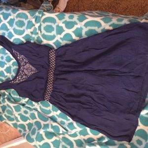 Dark blue tank top dress
