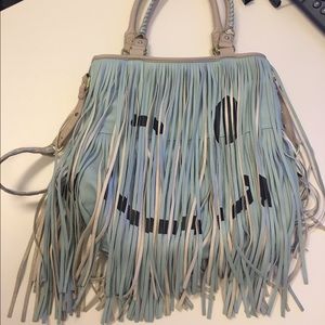 Steve Madden Fringe Tote Bag Purse