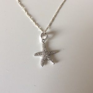 silver starfish necklace