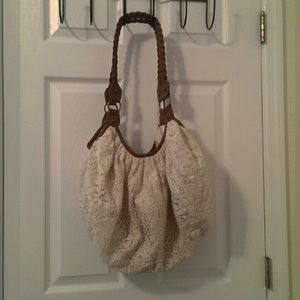 Lace hobo purse