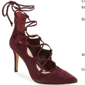 Vince Camuto 'Barsha' Lace-up Suede Pump