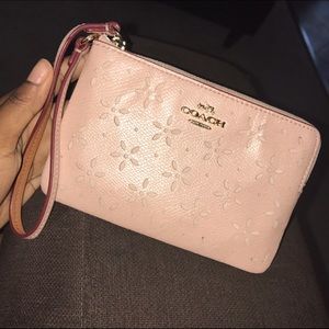 Blush Pink Coach Wristlet