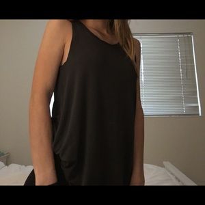 soft and sexy charcoal gray tank American Eagle