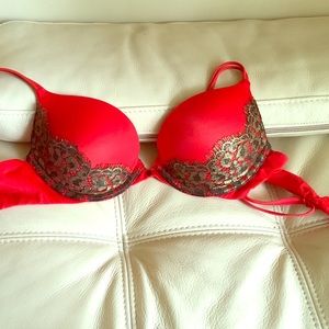 Red Victoria's Secret bra