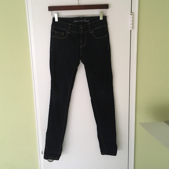 American eagle dark wash skinny jeans