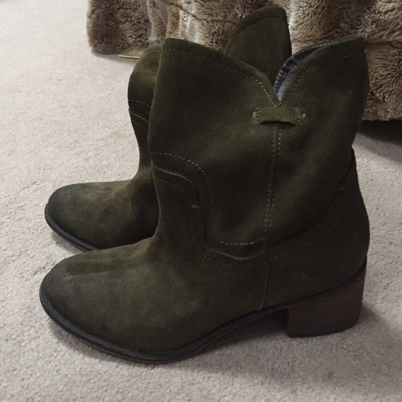 Dark green Franco Sarto booties