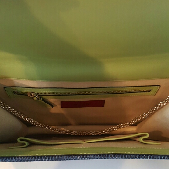 Denim style rockstud envelope bag. - Picture 4 of 4