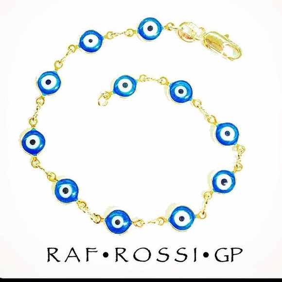 Jewelry - Evil Eye 18kts Gold Plated Bracelet