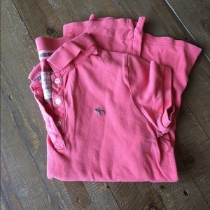 Abercrombie and Fitch Pink Polo