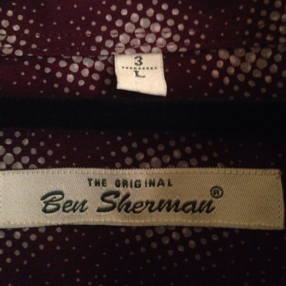 Men's silk purple Ben Sherman Shirt - Picture 3 of 4
