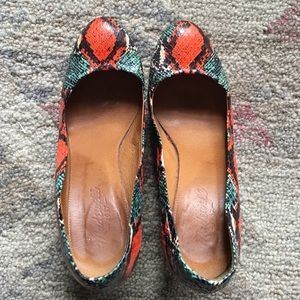 Madewell Frankie Snakeskin Pumps