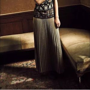 Anthropologie HD in Paris Mica Maxi pleated Skirt