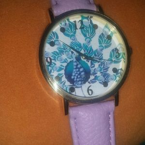 Lavender Peacock Watch