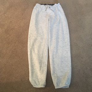 Gray sweatpants