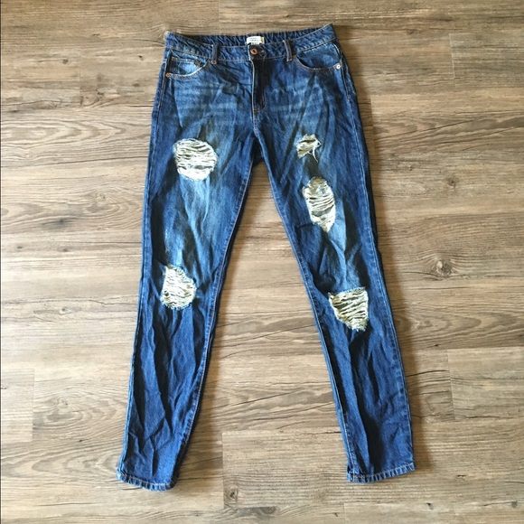 Denim boyfriend jeans
