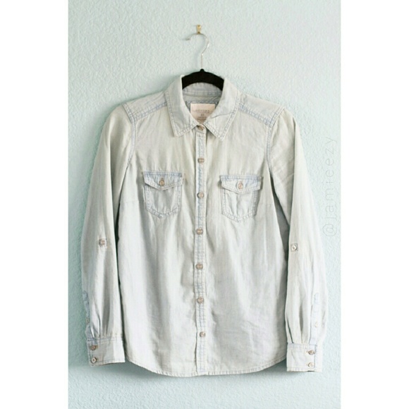 Sonoma Tops - Sonoma | Denim Button Down Shirt