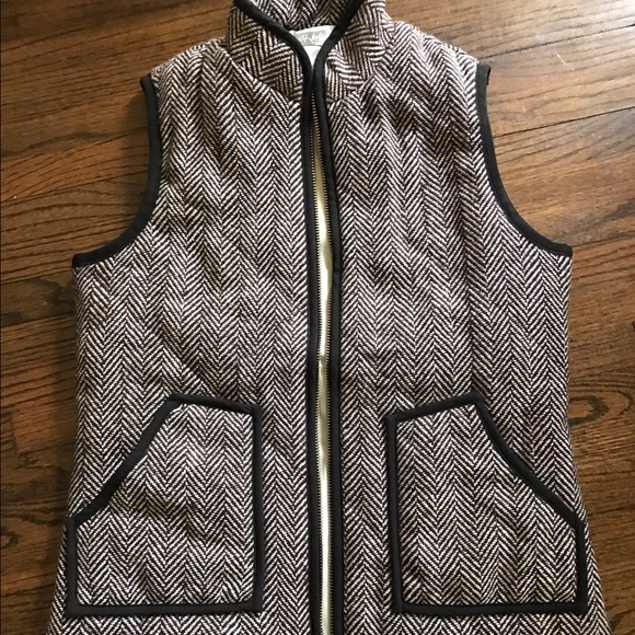 J. Crew Styled Herringbone Vest