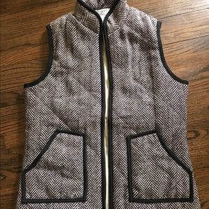 J. Crew Styled Herringbone Vest