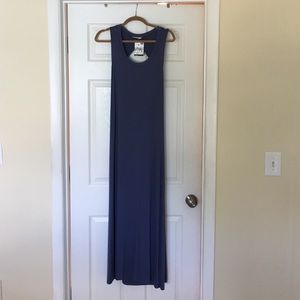 Size large open back maxi dress.