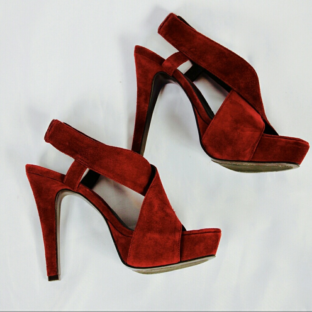 [DVF] HP Zia Suede Platform Sandals