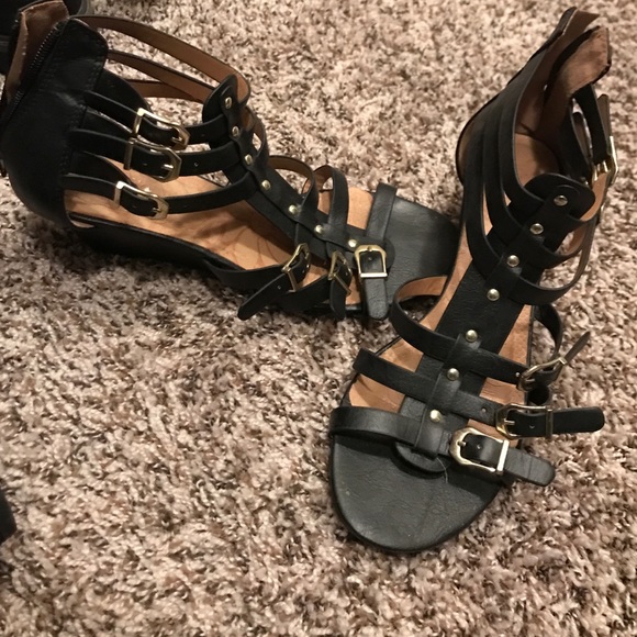 Strapped shoes