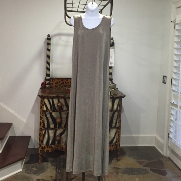 NWT Ali Khaki Long Tank Style Dress-SZ L