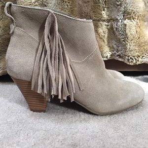 Fringe booties