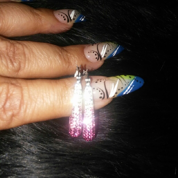 Sterling silver hoop earrings