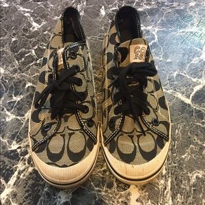 Black coach sneakers