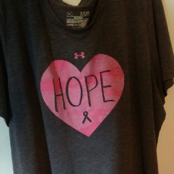 Under Armour breast cancer t-shirt (dark gray)