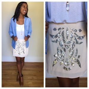 H&M Sequined Mini Skirt