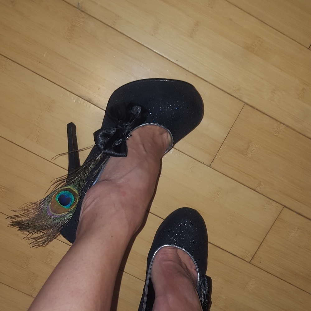Women Peacock Heels