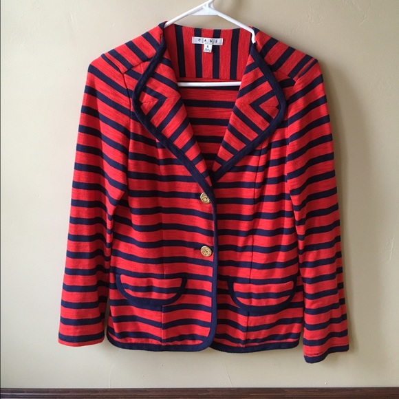 CAbi red and navy jacket - Picture 1 of 1
