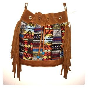 Boho chic cross body bag