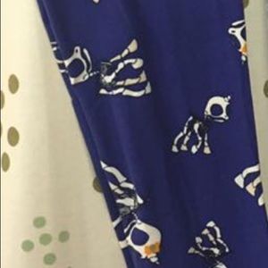 OS LuLaRoe Halloween Leggings Unicorn Skeletons