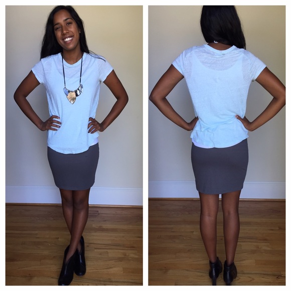 Lou & Grey Light Blue Linen Tee