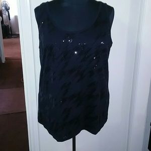 Black Sequin Tank