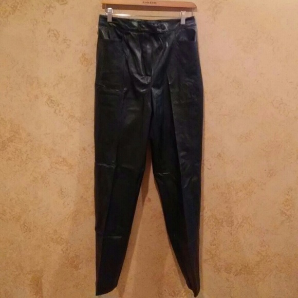 Black Leather Jeans