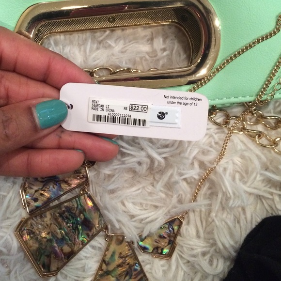 NWT Mint Green Crossbody/Clutch - Picture 3 of 3
