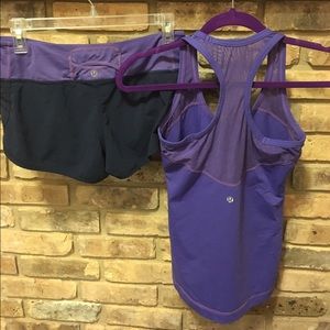 Lululemon Matching Shorts and Tank