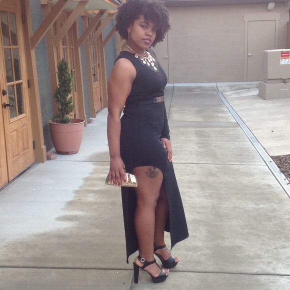 One shoulder high split maxi - Picture 2 of 2