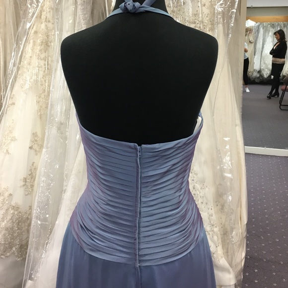 Iridescent blue and purple gown - Picture 3 of 4