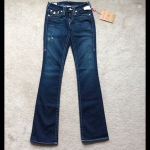True Religion Becky Mother of Pearl Jeans