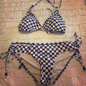 Brown polka dot xhilaration bikini. Size sm. New