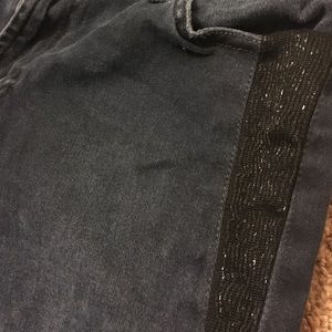 7 For All Mankind Skinny Jeans with Black Accent.