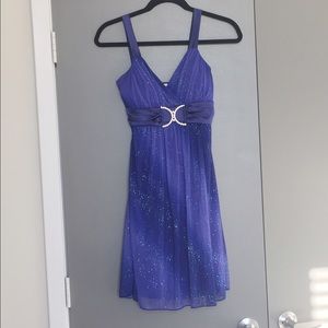 blue formal dress