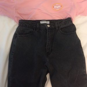 American Apparel high waisted mom jeans